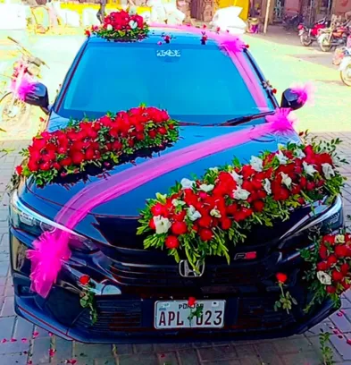 Power Wheels wedding setup